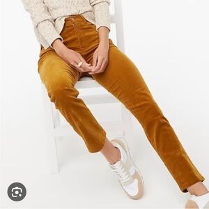 J. Crew Factory Mustard/ Golden Brown Straight Leg Corduroys Sz 25
